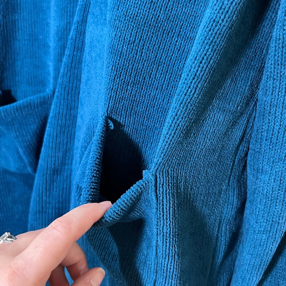 Double Zero Blue Button-Up Romper - image 3